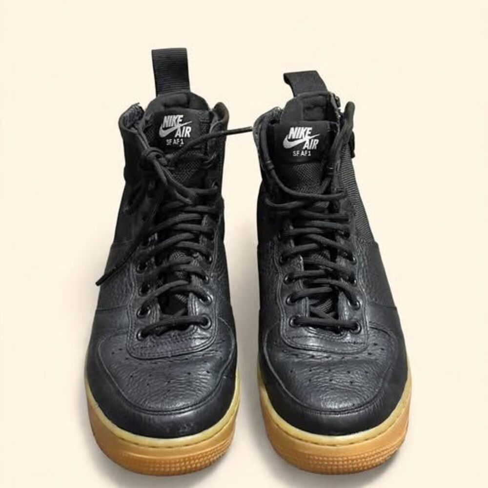 Nike SF AF1 Mid - Black / Gum - Women's 8.5 UK 6 EUR 40 Like New